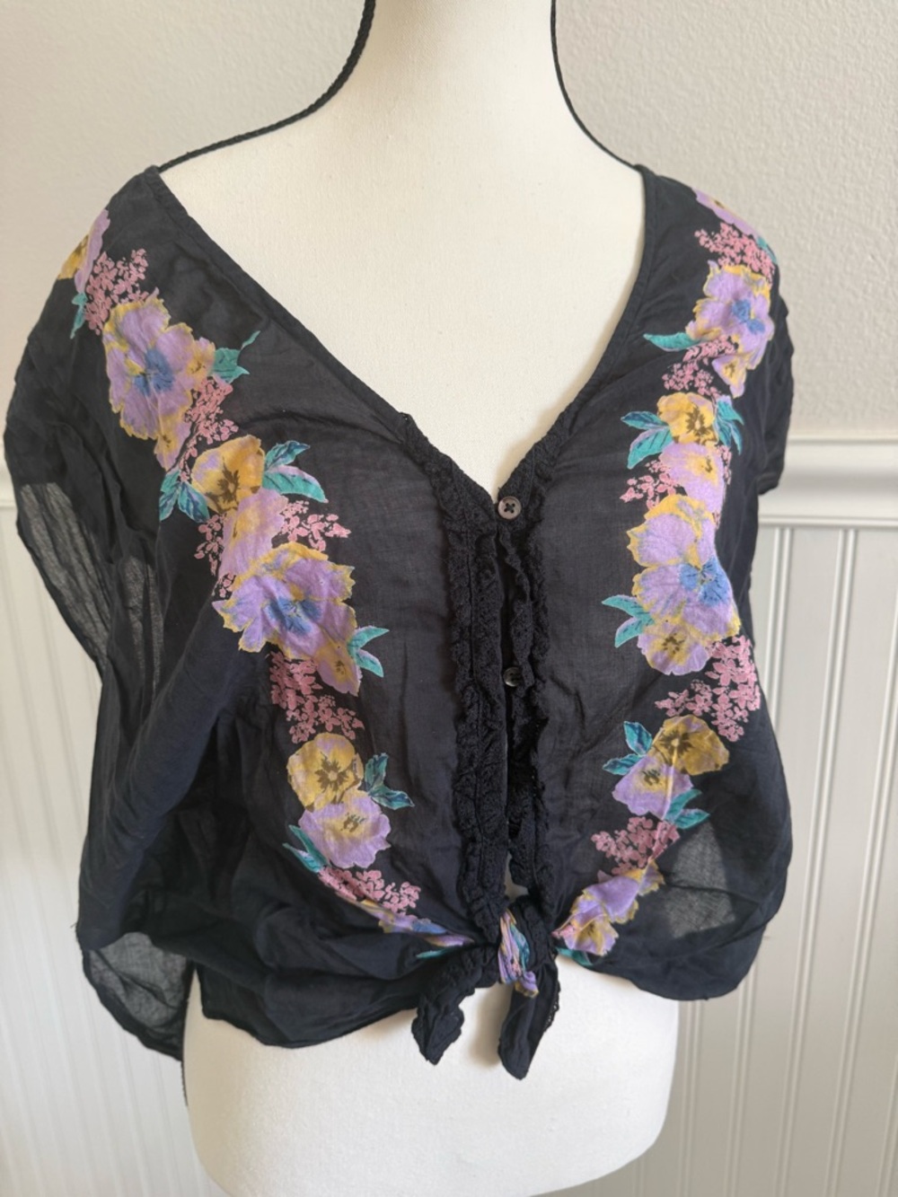 Free People Floral Top